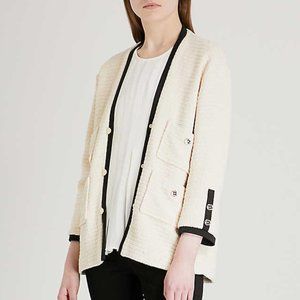 Maje Vega tweed jacket sweater cardigan
